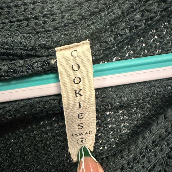 Cookies Hawaii Dark Green Mesh Sweater - Picture 3 of 3